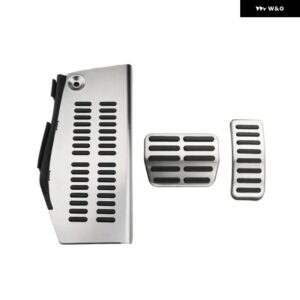 車用ペダル ステンレス デッドペダル パッド フットレスト フォルクスワーゲン ポロ VW ゴルフ 4 ボーラ ビートル RSI GTI R32 アウディ A3 8L シート - AT With Rest