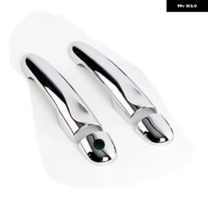 ルノー ZOE Z.E 2012 - 17 クローム カーハンドルカバー トリム スタイリング アクセサリー ステッカー - 2Dr 1 key no button