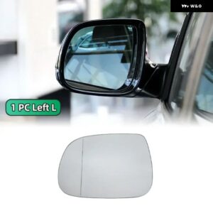 左右サイドヒーター付きドアミラー ガラスワイドバックミラー アウディ Q5 SQ5 8R 2.0 3.0 3.2 TFSI TDI 2008-2017 Q7 2010-2015 - 1PC Left