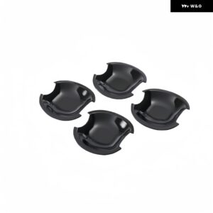 光沢 ブラックカーボン車 ドアハンドル カバー トリム ステッカー スタイリング アクセサリー スズキ SX4 2006-2016 - black bowl