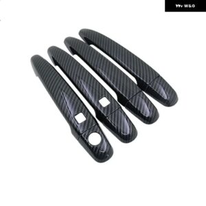 レクサス GS S190 2006~2011 カーボン クローム ハンドル カバー トリム セット スタイリング アクセサリー ステッカー GS350 GS430 GS450H GS460 - carbon 2 buttons