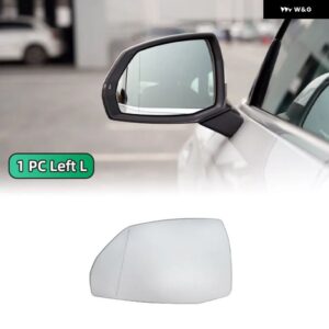 車用ヒーター付き広角ミラー ガラス アウディ Q7 2015 16 17 18 19 20 21 22 23 / Q5 2018-2022 - 1PC Left