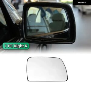 左右サイドホワイトヒーター付きドアミラー ガラス広角バックミラー BMW X5 E53 1999 - 06 - 1PC Right