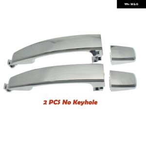 外側 外装 ドアハンドル クローム キーホール付き フロント リア 左 右 シボレー アベオ キャプティバ 96468266 96468306 96468280 96468254 - Rear Pair no keyhole