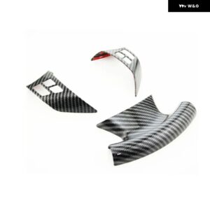 車内 ステアリングホイール カバー ステッカー トリム BMW 1 3シリーズ E87 E90 E92 E93 2005-2012 カーアクセサリー - ABS carbon fiber