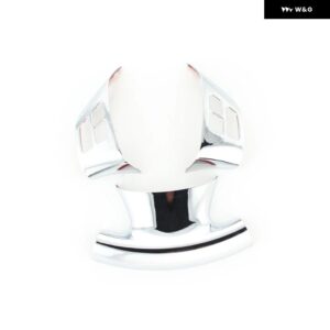 車内 ステアリングホイール カバー ステッカー トリム BMW 1 3シリーズ E87 E90 E92 E93 2005-2012 カーアクセサリー - ABS Silver