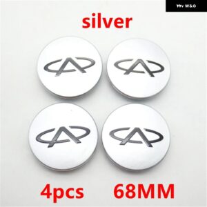 車ホイールハブカバー CHERY QQ3 A3 A5 ARRIZO 3 5 7 GX EX TIGGO 5 7 8 3X タイヤセンターロゴキャップ - 4pcs 68MM