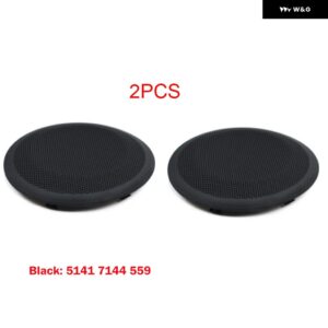 車内左右 フロントリア ドア パネル スピーカー トリム スピーカー カバー BMW 3シリーズE90 E91 X1 E84 318 320 325I - 2pcs Black