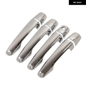 三菱 パジェロ スポーツ 2011 - 18 クロームカー ドアハンドル カバー スタイリング アクセサリー - 1 keyhole