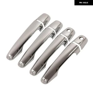 三菱 パジェロ スポーツ 2011 - 18 クロームカー ドアハンドル カバー スタイリング アクセサリー - 2 keyholes