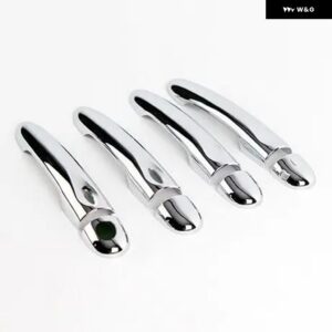 ルノー クリオ 4 クリオ MK4 IV 2012 - 2017 クローム ドアハンドル カバー トリム 2013 - 16 カーアクセサリー ステッカー スタイリング - 4Dr 1 key 2 buttons