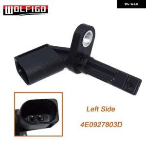 左右ホイールスピードABSセンサー アウディ Q5 A4 A5 S4 S5 A6 A7 A8 QUATTRO R8 VW PHAETON 4E0927803 4E0 927 803 4E0927804 - Left Side