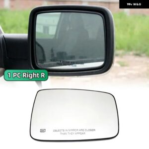 左右ウィングミラー ガラスヒーター付き 運転席側 助手席側 ダッジ ラム1500 2500 2010-2019アクセサリー - 1PC Right