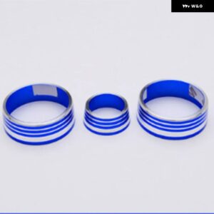 車用 エアコン コントロール スイッチノブ ACノブカバー ホンダ VEZEL HRV XRV 2014-2016 - blue