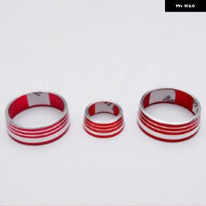 車用 エアコン コントロール スイッチノブ ACノブカバー ホンダ VEZEL HRV XRV 2014-2016 - red