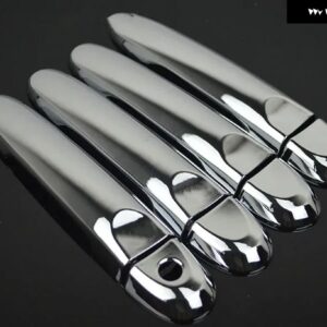 ルノー パルス 2011 - 16 カーボン クローム カー ドアハンドル カバー トリム ステッカー カー スタイリング アクセサリー - model 4