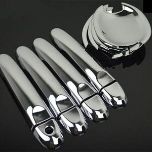 ルノー パルス 2011 - 16 カーボン クローム カー ドアハンドル カバー トリム ステッカー カー スタイリング アクセサリー - model 7