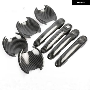 ルノー パルス 2011 - 16 カーボン クローム カー ドアハンドル カバー トリム ステッカー カー スタイリング アクセサリー - model 9