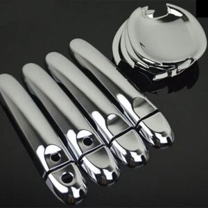 ルノー パルス 2011 - 16 ブラッククローム カー ドアハンドル カバー トリム ステッカー カー スタイリング アクセサリー - model 6