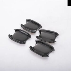 光沢 ブラッククローム車 ドアハンドル カバー ステッカー アウディ Q5 2008 - 16 スタイリング アクセサリー - black bowl