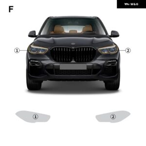 車体 ステッカー BMW X5 M SPORT 2019-2023 TPU フィルム 自己修復 クリアバックミラー ヘッドライト - headlight film