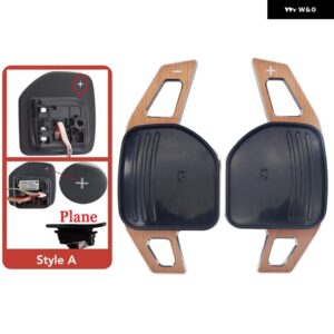 車用 ステアリングホイール シフト パドルエクステンション アウディ A3 8P 8V A4 B8 A5 A6 C7 A7 A8 Q3 Q5 Q7 S3 S5 S6 S7 SQ5 TT DSG シフト ステッカー - Brown Plane A