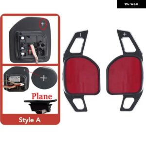 車用 ステアリングホイール シフト パドルエクステンション アウディ A3 8P 8V A4 B8 A5 A6 C7 A7 A8 Q3 Q5 Q7 S3 S5 S6 S7 SQ5 TT DSG シフト ステッカー - Black Plane A