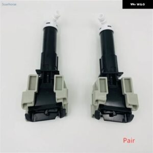 車用 ヘッドライト ウォッシャーノズル ブラケット スプレーカバー 付き 三菱 パジェロ モンテロ スポーツ 2008-2014 L200 2009-2013 - 1 Pair Nozzle