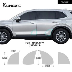 車ドアドアシル用トライアングル フィルム ホンダ CRV 2023 2024 2025 TPU クリア RESTICKER 8.5ミル ペイント - Front Rear Door 4pcs
