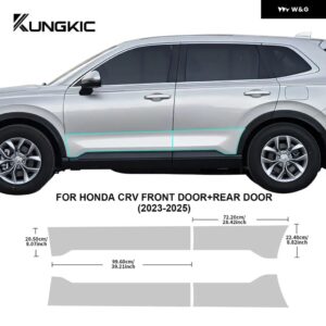 車ドアドアシル用トライアングル フィルム ホンダ CRV 2023 2024 2025 TPU クリア RESTICKER 8.5ミル ペイント - Door Extended