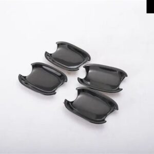 光沢 ブラッククローム車 ドアハンドル カバー トリム ステッカー アウディ A4 B8 Q5 Q3 スタイリング 自動車アクセサリー - black bowl