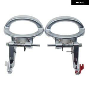 車用シルバー 左右内装 ドアハンドル ダッジ ナイトロ 2007 - 11 68004828AA 68004829AA - LH RH 2PCS