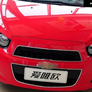 車用フロント バンパー 牽引フックカバー キャップ シボレー アベオ 2011 - 14 - Red