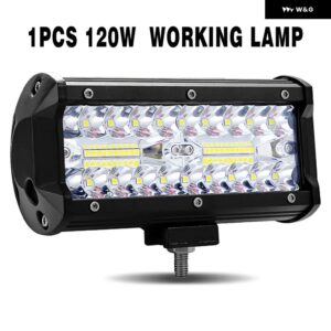 車用スポーツライト LEDワーク ライトバー オフロード フラッドライト ドライビング ヘッドライト 4/5/7インチ ランプ コンボビーム 12V 24V ATV SUV - B 1 pcs 120w spot