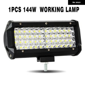 車用スポーツライト LEDワーク ライトバー オフロード フラッドライト ドライビング ヘッドライト 4/5/7インチ ランプ コンボビーム 12V 24V ATV SUV - B 1 pcs 144w spot