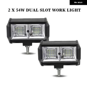 車用スポーツライト LEDワーク ライトバー オフロード フラッドライト ドライビング ヘッドライト 4/5/7インチ ランプ コンボビーム 12V 24V ATV SUV - A 2 pcs 54w spot