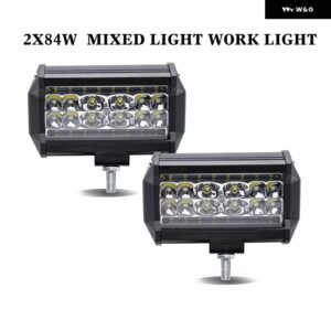 車用スポーツライト LEDワーク ライトバー オフロード フラッドライト ドライビング ヘッドライト 4/5/7インチ ランプ コンボビーム 12V 24V ATV SUV - A 2 pcs 84w mixed