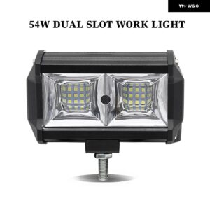 車用スポーツライト LEDワーク ライトバー オフロード フラッドライト ドライビング ヘッドライト 4/5/7インチ ランプ コンボビーム 12V 24V ATV SUV - A 1 pcs 54w spot