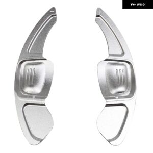 車用 ステアリングホイール シフト パドル 延長 シフター フォルクスワーゲン ティグアン MK2 VW ゴルフ 8 MK7.5 ヴァリアント オール トラック MK7 T-クロ - Silver