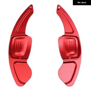 車用 ステアリングホイール シフト パドル 延長 シフター フォルクスワーゲン ティグアン MK2 VW ゴルフ 8 MK7.5 ヴァリアント オール トラック MK7 T-クロ - Red