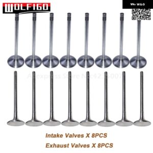 吸排気 バルブ とステム オイルシール VW ゴルフ G-TI ティグアン ビートル アウディ 06D109601M 06D 109 601M 06D109611H 036109675A - Intake Exhaust 16pcs