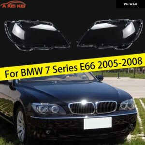 車用 ヘッドライト カバー クリアレンズ シェル BMW 7シリーズ E66 2005-2008 2006 2007 ￥ - 1 Pair