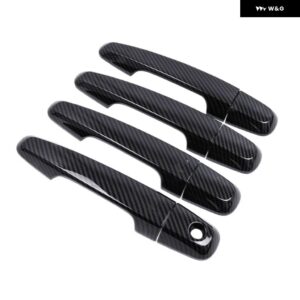 三菱 L200 トライトン 2015 - 21 カーボン クローム カー ドアハンドル カバー スタイリング アクセサリー - c-1 keyhole