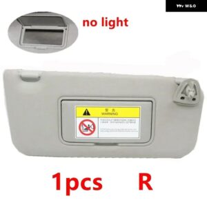 車用フロントサイドサンシェード シールドカバー サン バイザー 化粧鏡付き JAC リファイン S3 2014 - 21 - 1pcs Right no light