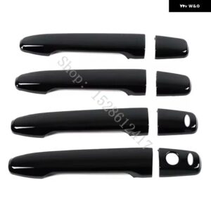 三菱 アウトランダーASXランサー20082020 ABS ドアハンドル ボウル ドアハンドル カバー カバー トリム カーアクセサリー - Glossy Black