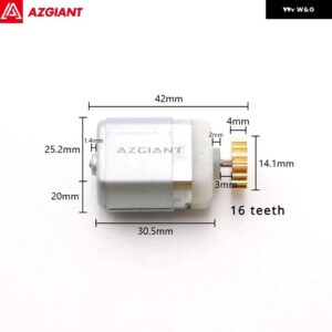 ルノー車用サイドドアロック アクチュエーター 高出力モーター 12V DC オート セントラ ルリペア FC280 エンジン DIY - Motor A