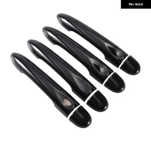 光沢 ブラック車 ドアハンドル カバー トリム スタイリング アクセサリールノーZOE Z.E 2012 - 17 - 4Dr no key 1 button