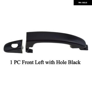 外装 ドアハンドル フロント リア 左/右 1個 クローム/ブラック フォード レンジャー エベレスト T6 T7 2012-2020 マツダ BT50 2012-2020 - 1 PC with Hole Black