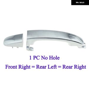 外装 ドアハンドル フロント リア 左/右 1個 クローム/ブラック フォード レンジャー エベレスト T6 T7 2012-2020 マツダ BT50 2012-2020 - 1PC No Hole Chrome