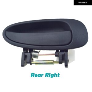 外装 ドアハンドル フロント リア 左/右 トヨタ アベンシス 1997-2003 69220-05060 69210-05060 69240-05060 69230-05060 - Rear Right